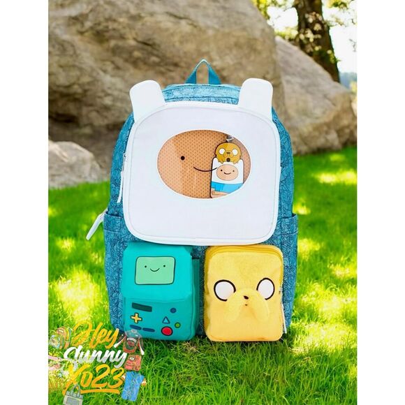 Adventure Time Finn & Jake Figural Multi-Pocket Backpack - Picture 1 of 6